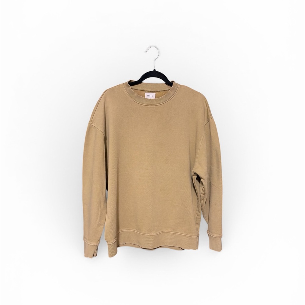 MATE the Label Organic Cotton Oversized Crewneck Size XS/S in color ‘Lichen’